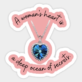 Titanic/a woman's heart Sticker